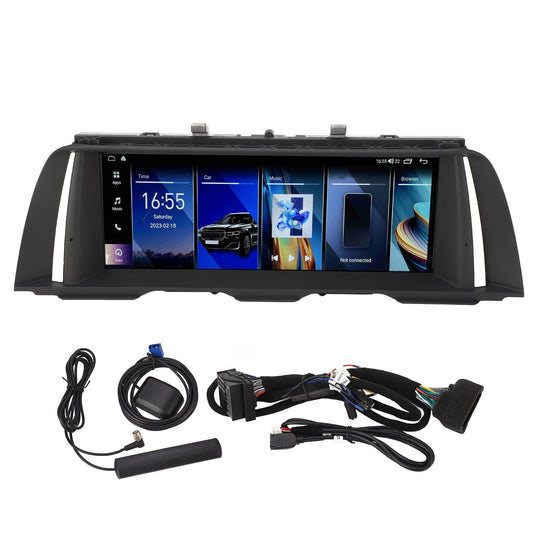 Vehicle Stereo 10.25in Touch Screen GPS Navigation Wireless Carplay for Android 12 for 5 Series 6 Series F10 F12 NBT System Right Hand Drive