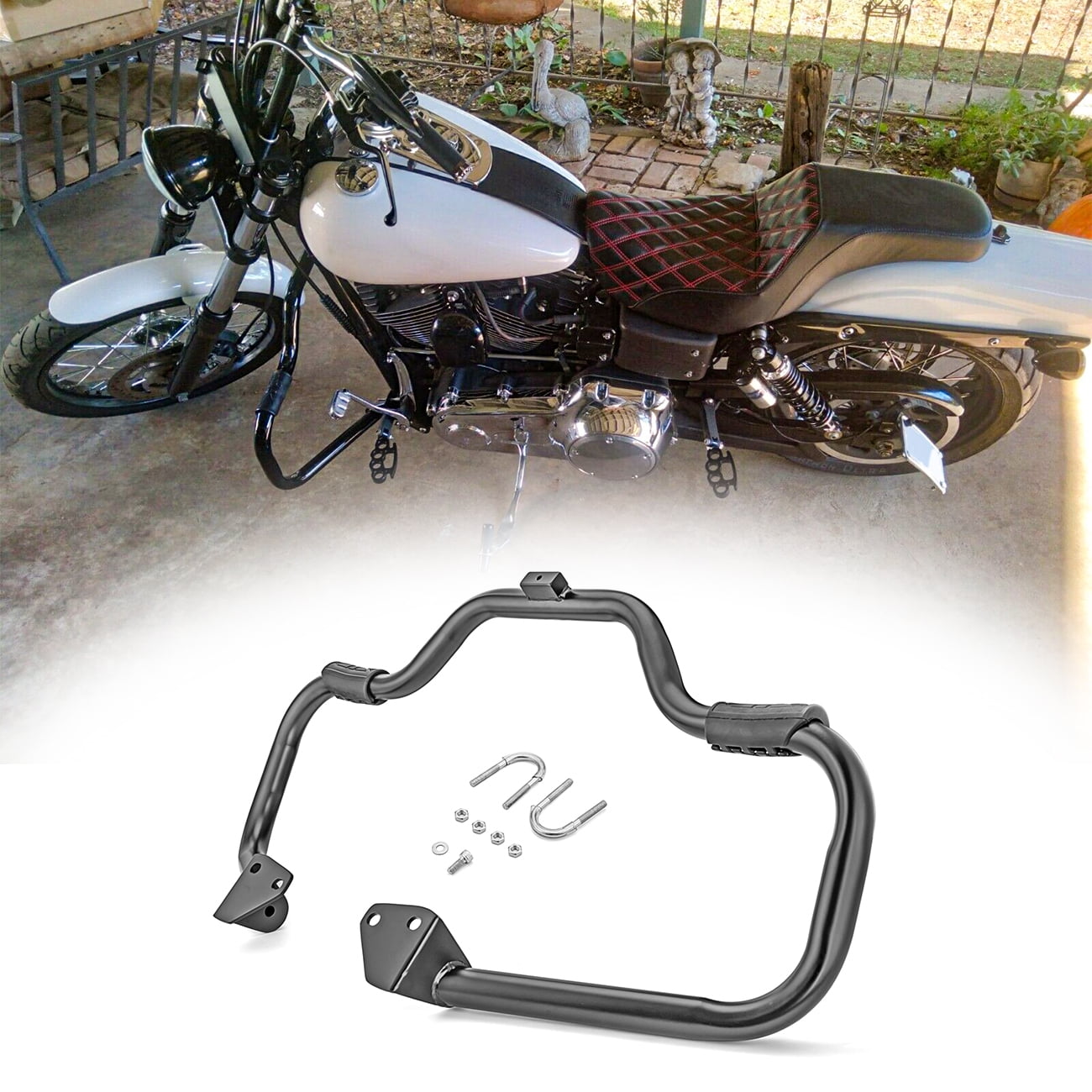 WEISEN - Engine Guard Crash Bar For 06-17 Harley Dyna Super Glide/ Street Bob