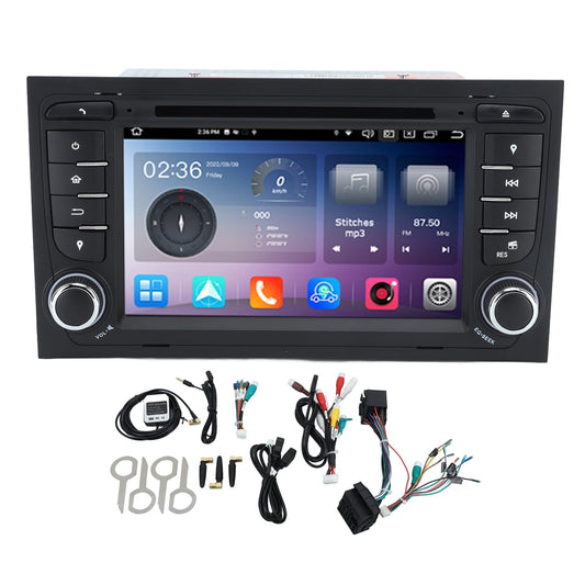 Vehicle GPS Navigation for Android 12.0 7in Touchscreen 4G 64G Built in DSP Carplay DVD Player for A4 S4 RS4