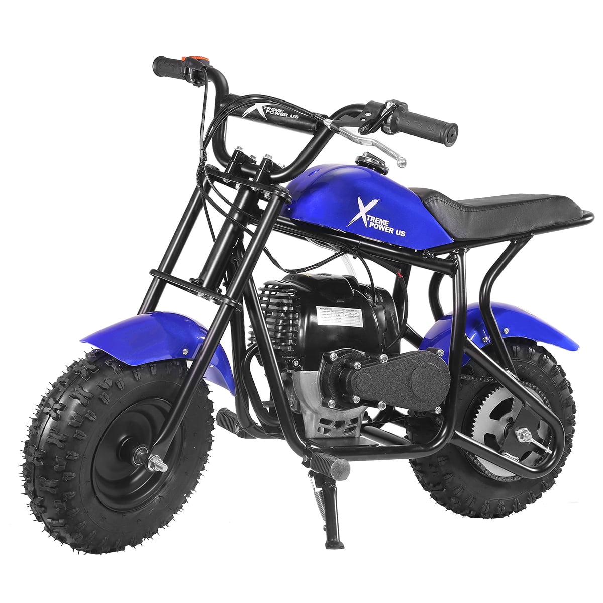 XtremepowerUS 40CC Trail Off-Road Dirt Bike 4-Stroke Gas-Powered Motorcycle Pocket Bike Ride-On Kids Mini Bike, Blue