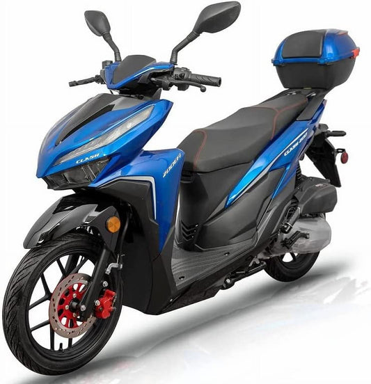 Vitacci Clash 200 EFI Adult Gas Street Scooter (BLUE color)