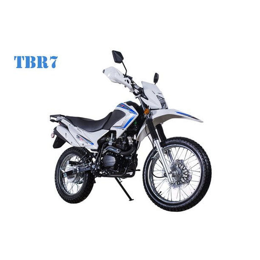 White Taotao TBR7 Display Electric Start, Kick Start