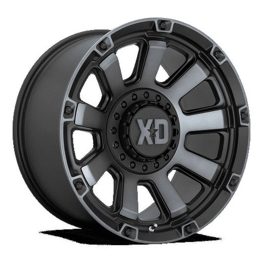 XD Aluminum Rim XD852 GAUNTLET 17X9in Satin Black with Gray Tint Finish, XD85279067400