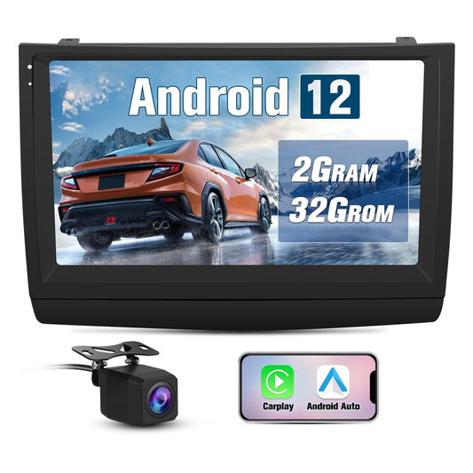 Vehicle Radio Stereo for Toyota Prius 2003-2009 Android 12 Built in Carplay/Android Auto 2G RAM 32G ROM with WiFi GPS Navigation FM Bluetooth