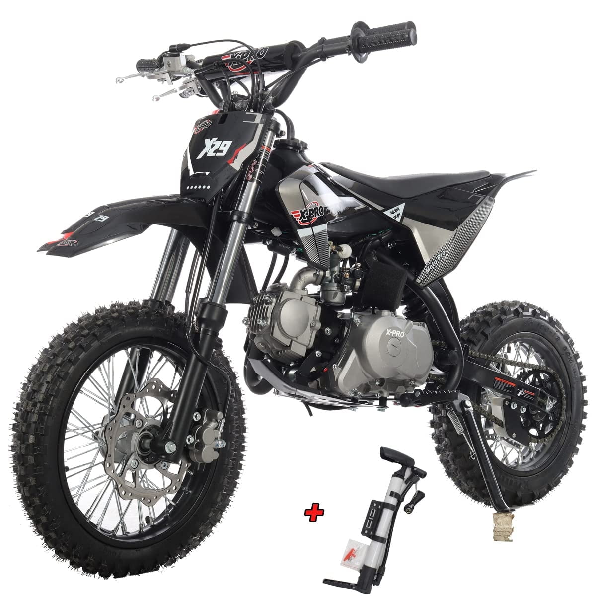 X-Pro Brand New 110cc Gas Pit Dirt Bike with Automatic Transmission, Electric Start. 14/12 Tires!