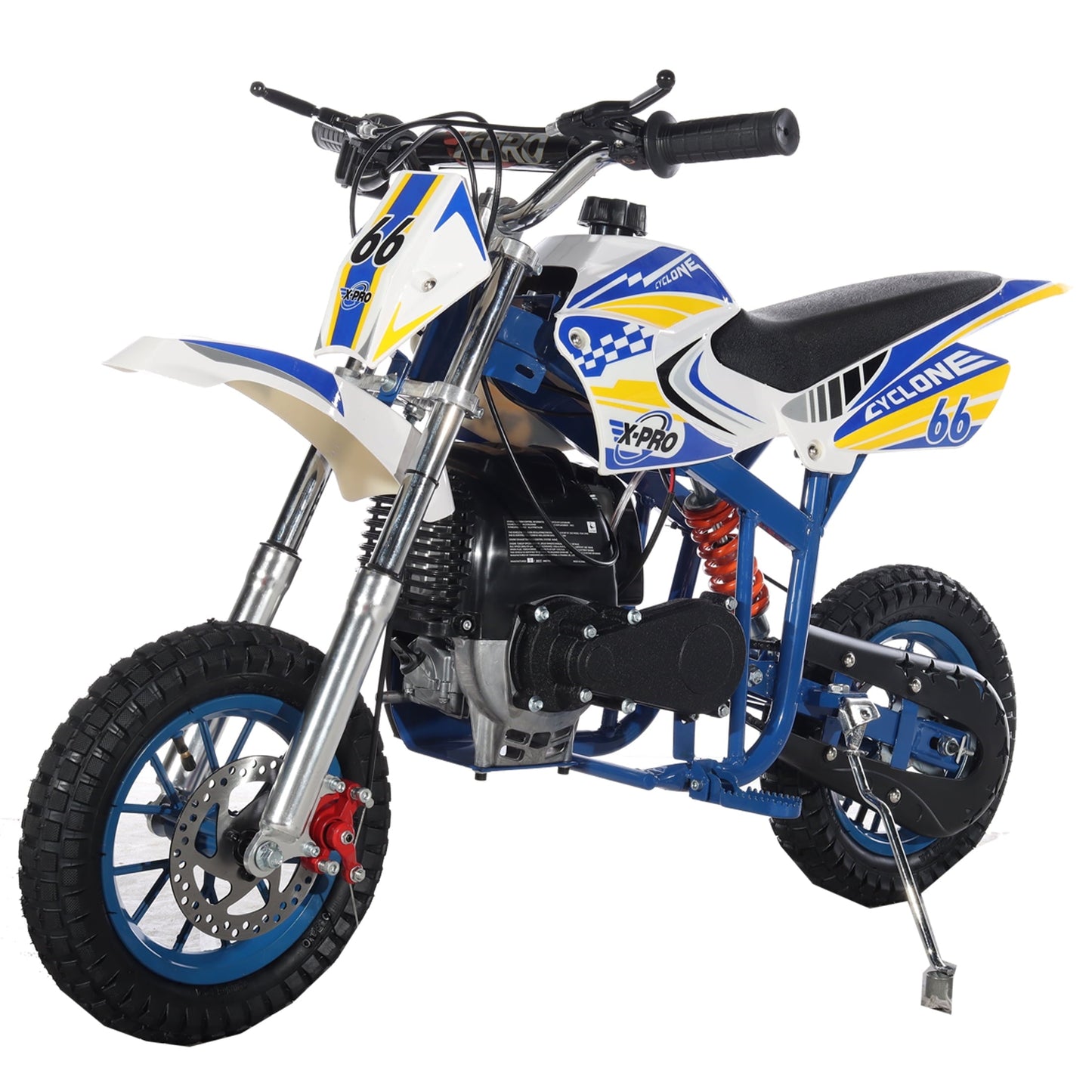 X-Pro Brand New Cyclone 40cc Gas Pit Dirt Bike, 4 Stroke Mini Bicycle for Kids with Pull Start