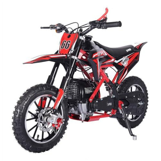 X-Pro Brand New Hawk 40cc Gas Power 4 Stroke Mini Pit Dirt Bike Pull Start for kids with 10 Wheels