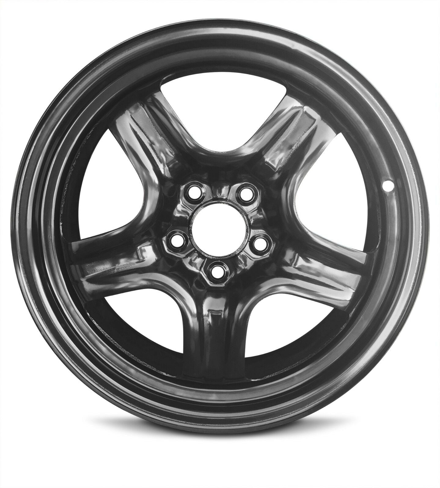 Wheel Rim for 2007-2010 Saturn Aura 17 in Black Steel Rim Direct Fit