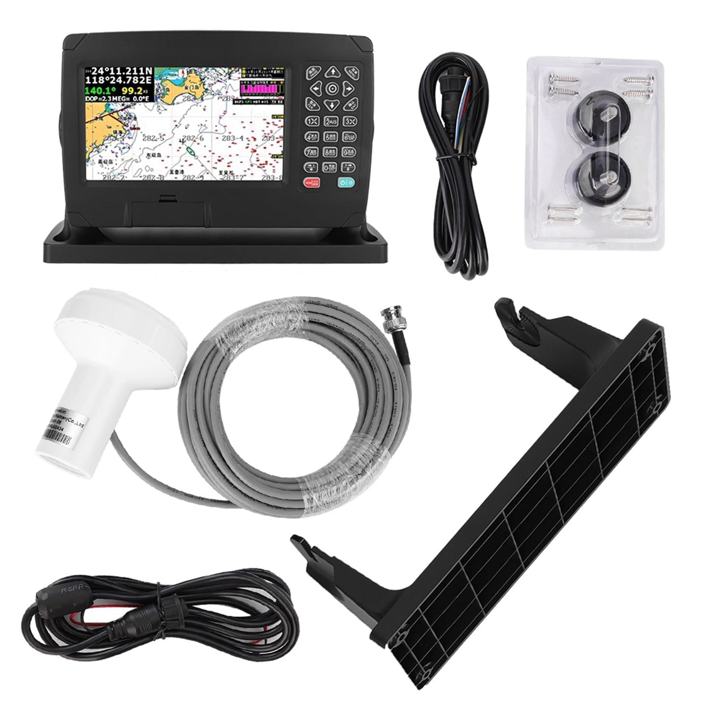 XF?607 7 Inch Color Display Marine Navigator GPS Navigation Locator With Chart