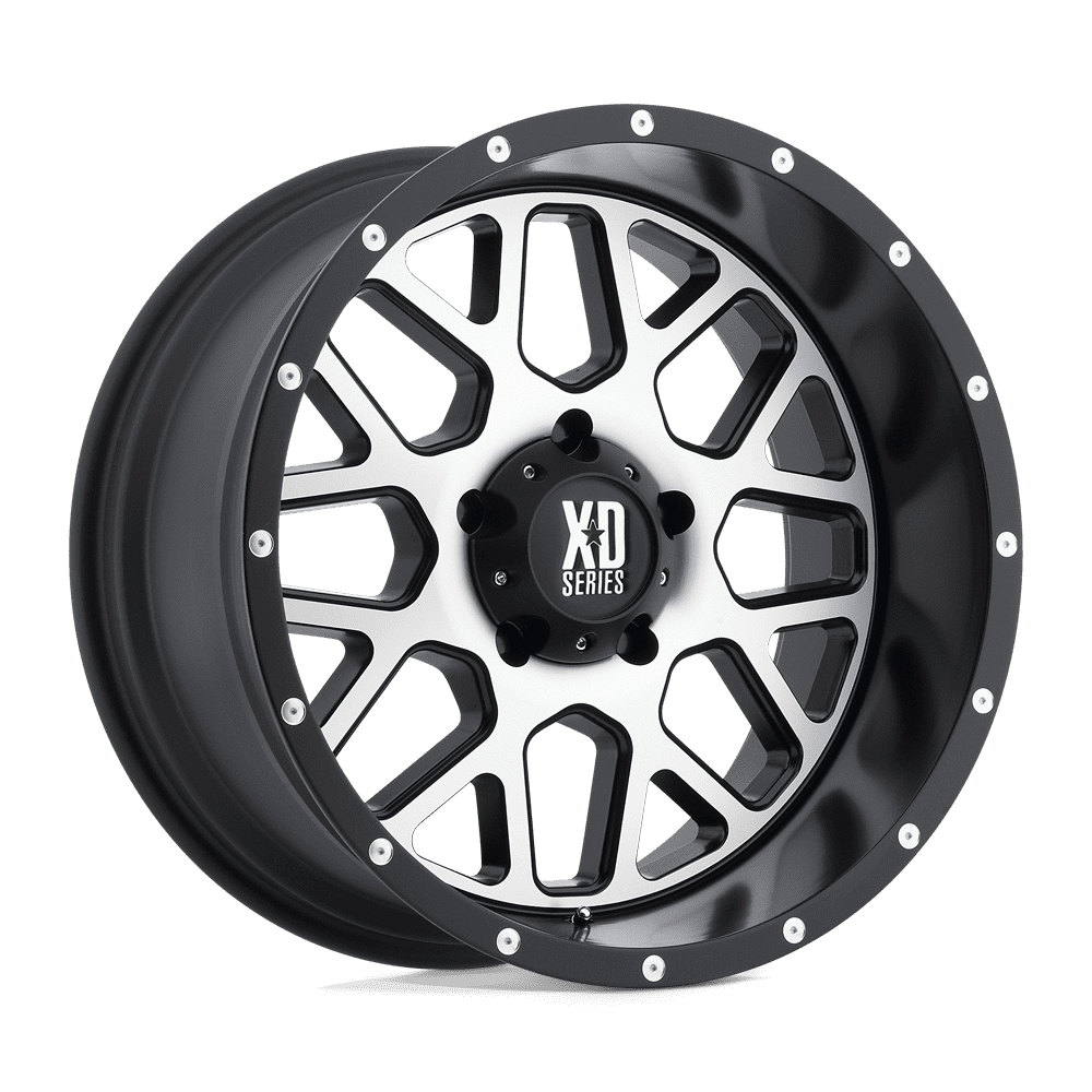 XD Cast Aluminum Rim XD820 20X9 6X5.5 S-BLK MACH 18MM, XD82029068518US