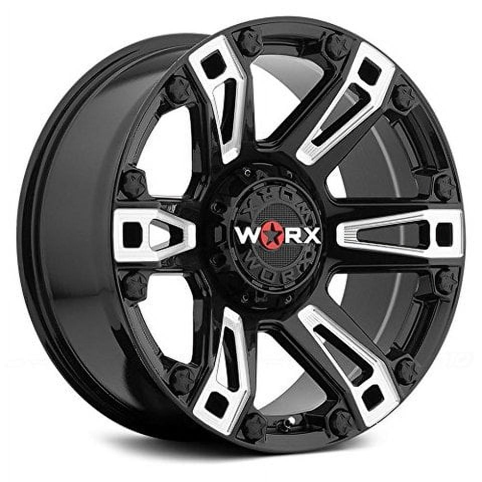 Worx Beast 18 Black Milled Wheel / Rim 5x150 with Lens 25mm Offset and Lens 110.3 Hub Bore. Partnumber 803-8950BM+25